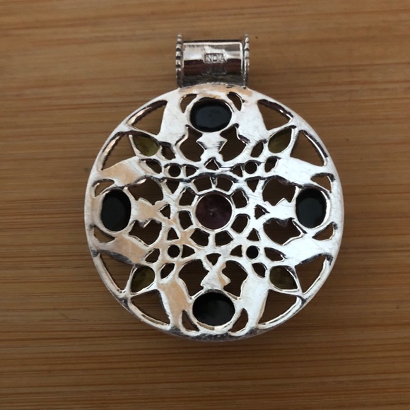 $89  Doug Paulus Estate Drop Pendant marked dp  925  India - Picture 6 of 6